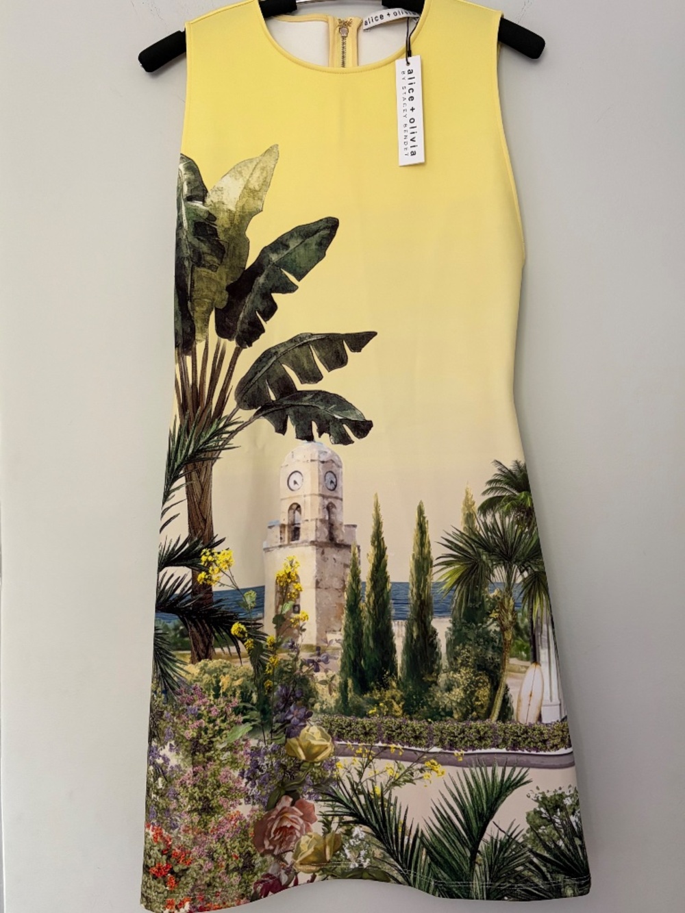 Alice + Olivia Wynell Fitted Mini Dress Pure Paradise size 6 - Picture 10 of 15